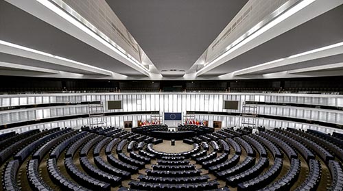 Empty parliament auditorium