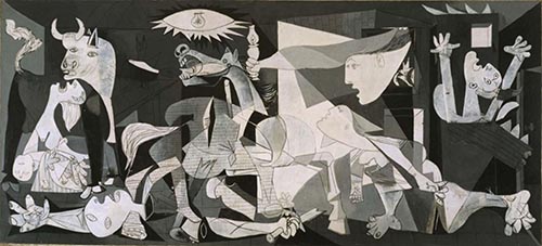 The painting Guernica by Picasso
